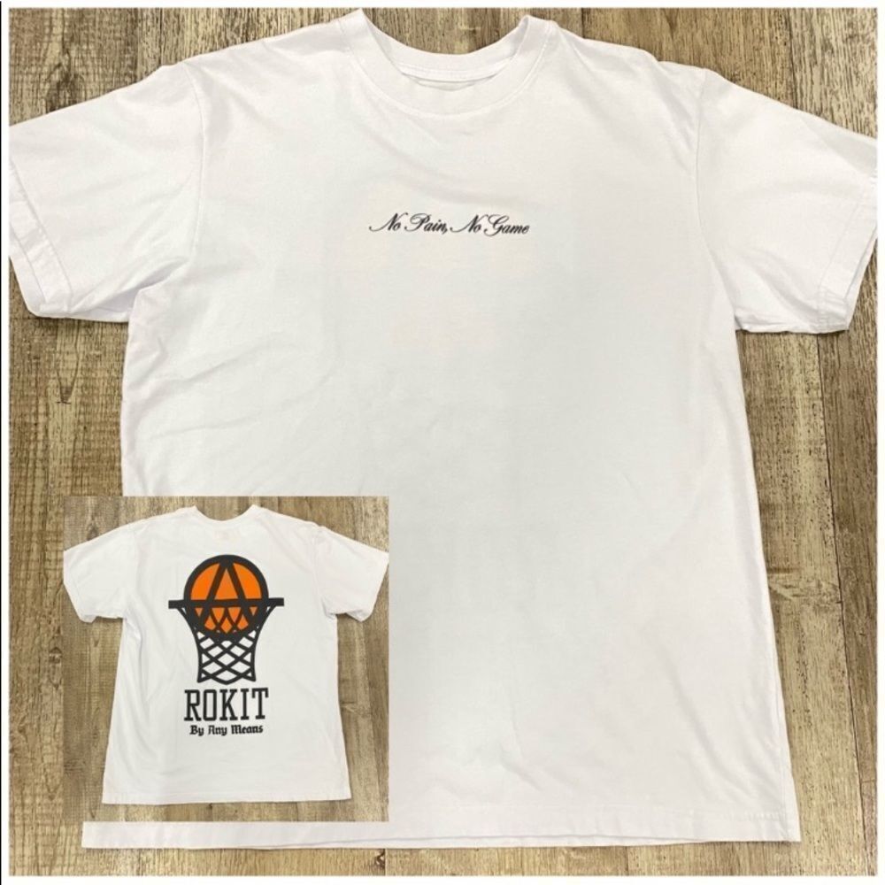 Rokit No Pain No Game Tee In White
